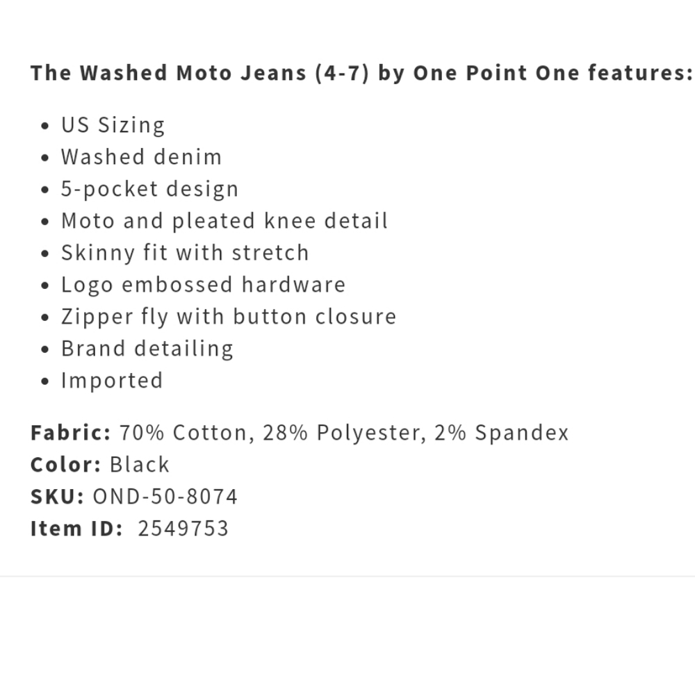 Washed moto jeans - Picture 3 of 5